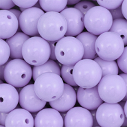 DQ Perles acryliques 18 mm Lilas pastel