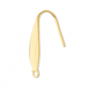 Appr&ecirc;ts en acier inox boucles d'oreilles crochet avec anneau Dor&eacute;