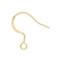 Appr&ecirc;ts en acier inox boucles d'oreilles crochet avec anneau Dor&eacute;