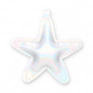 Pendentifs accroche-regard &eacute;toile Argent&eacute; holographique