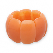 Bracelets en r&eacute;sine Orange flamme