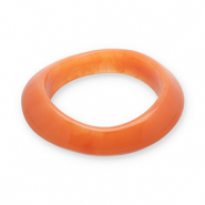 Bracelets jonc en r&eacute;sine Orange flamme