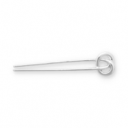 Accessoires pour cheveux bbarrette fran&ccedil;aise n&oelig;ud Argent&eacute;