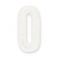 Pierres naturelles pendentifs Quartz ovale Transparent blanc