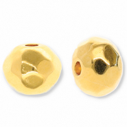 Perles en m&eacute;tal DQ facett&eacute;e Dor&eacute; (sans nickel)