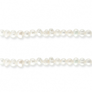 Perles d'eau douce nugget Blanc naturel