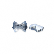 Perles &agrave; facettes Fashion n&oelig;ud Bleu-pearl shine coating
