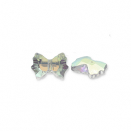 Perles &agrave; facettes Fashion n&oelig;ud Transparent-AB coating