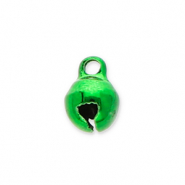 Breloques en m&eacute;tal petites cloches 6mm Vert