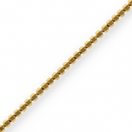 Perles h&eacute;matites hexagone Dor&eacute;
