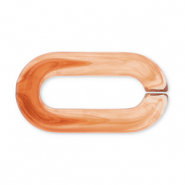Cha&icirc;ne en acrylique 20 mm maillons s&eacute;par&eacute;s Orange