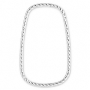 Appr&ecirc;ts en acier Inox connecteur rectangle Argent&eacute;