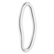 Appr&ecirc;ts en acier Inox connecteur ovale Argent&eacute;