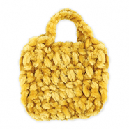Sacs crochet&eacute;s &agrave; la main Jaune ocre