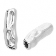 Perles en acier Inox tube Argent&eacute;