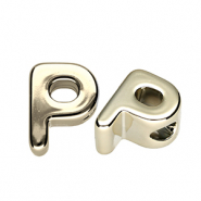 Perles acryliques alphabet lettre P Dor&eacute;