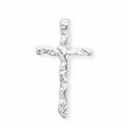 Breloques en m&eacute;tal DQ&reg; croix Argent&eacute; antique (sans nickel)