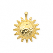 Breloques en m&eacute;tal DQ&reg; soleil Dor&eacute; (sans nickel)