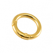 Appr&ecirc;ts en m&eacute;tal DQ porte-cl&eacute;s 20mm Dor&eacute; (sans nickel)