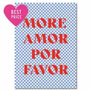 BY31&reg; Cartes &agrave; bijoux "More amor" Bleu clair-blanc-rouge