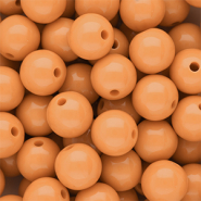 DQ Perles acryliques 14 mm brillant Chamois orange 15-1145 TCX