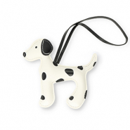 Pendentifs accroche-regard chien Blanc-noir