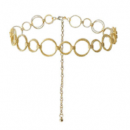 Cha&icirc;nes de taille bague double Dor&eacute;