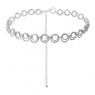 Cha&icirc;nes de taille bague double Argent&eacute;