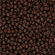 Perles de rocailles 8/0 (3 mm) Marron fonc&eacute;
