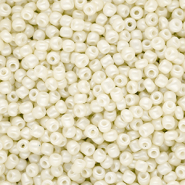 Perles de rocailles 8/0 (3 mm) Blanc cass&eacute;