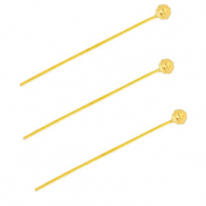BY31&reg; Appr&ecirc;ts en acier inox clous &agrave; t&ecirc;te boule 35 mm Dor&eacute;