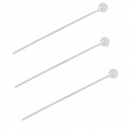 BY31&reg; Appr&ecirc;ts en acier inox clous &agrave; t&ecirc;te boule 35 mm Argent&eacute;