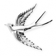 Broches accroche-regard en acier inox hirondelle Argenté