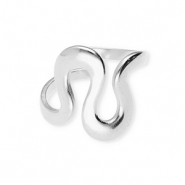 Bagues en acier Inox ondulée Argenté