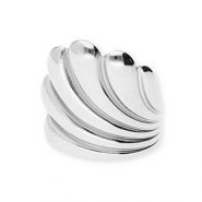Bagues en acier Inox Argenté
