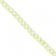 Perles à facettes 4x3 mm disque Heishi Vert clair