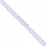 Perles à facettes 4x3 mm disque Heishi Bleu