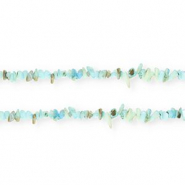 Perles coquillage chipstone Bleu