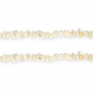 Perles coquillage chipstone Blanc natural