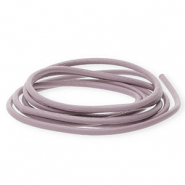 Cuir DQ rond 2 mm Rose vintage