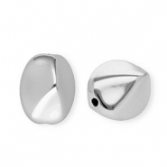 Perles acryliques ovale Argenté