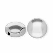 Perles acryliques rondelle Argenté