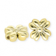 Perles acryliques fleur Doré