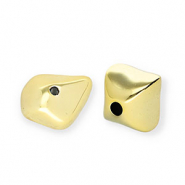 Perles acryliques en forme de galet Doré