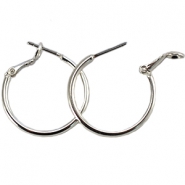 Appr&ecirc;ts en m&eacute;tal DQ cr&eacute;oles 20mm Argent&eacute;