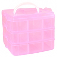 Bo&icirc;te de rangement bijoux rose