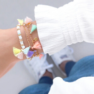 Sets d'inspiration Chaînes de cheville, bracelets et cordons à lunettes avec petits pompons