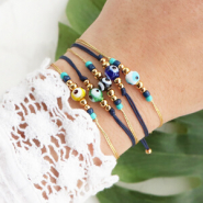 Sets d'inspiration Amusant à réaliser : des bracelets avec des perles Œil porte-bonheur