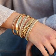 Nouveau Juste arrivé ! Bracelets joncs en acier inox