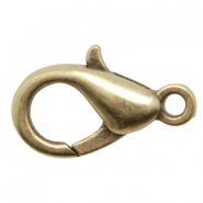 Fermoir mousqueton en m&eacute;tal DQ 23mm Bronze antique (sans nickel)